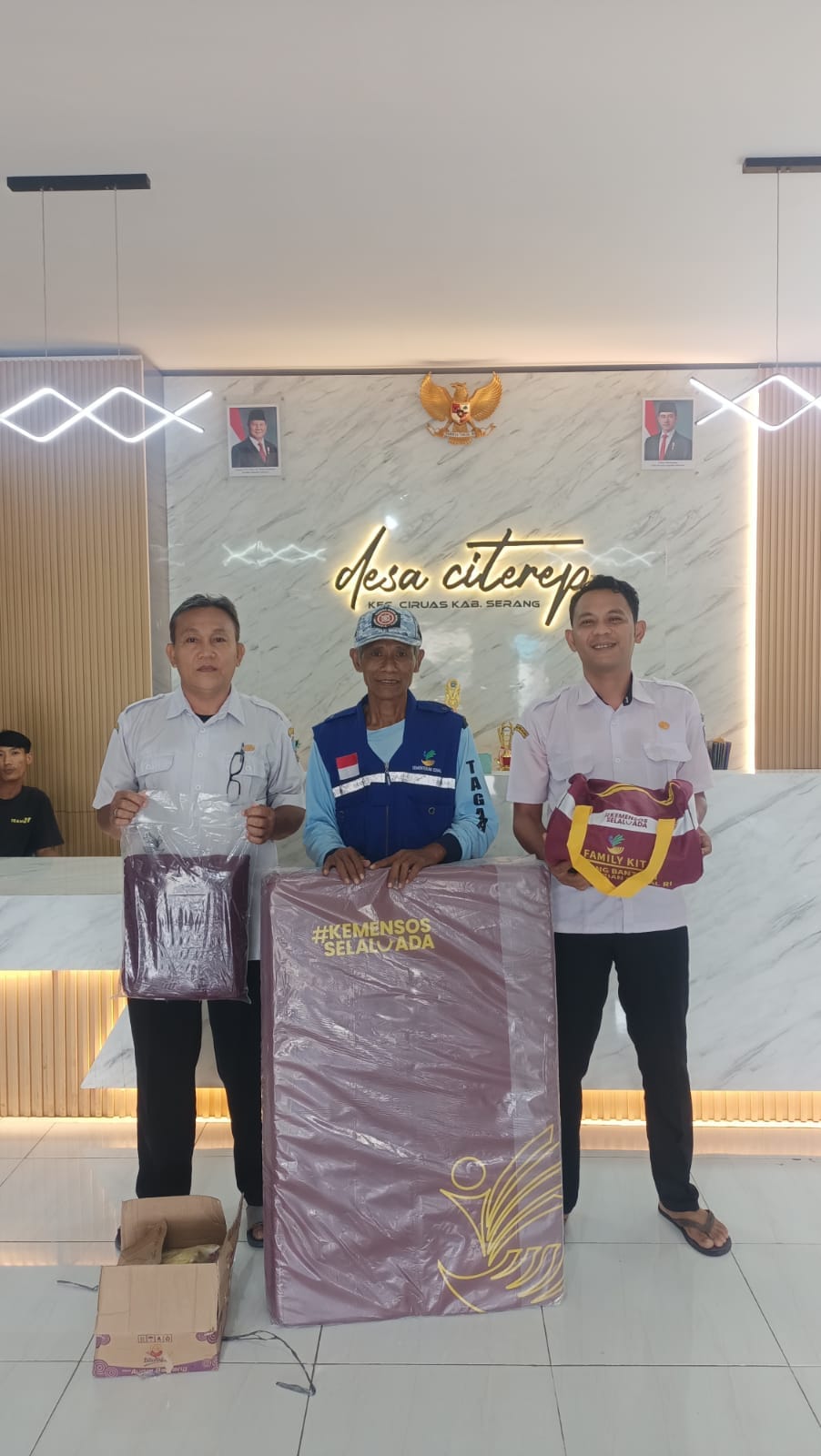 Penyaluran Bantuan Masyarakat dari Dinsos Kabupaten Serang